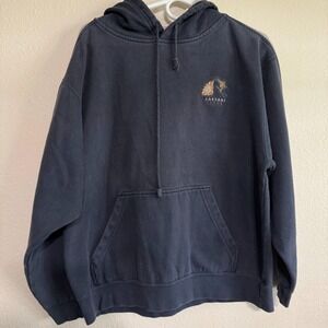Vintage Caesars Palace Tahoe Hoodie Men's Size Medium Navy Blue Pockets Pullover